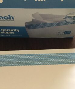 #10 Security Tinted Self-Seal Envelopes - No Window - EnveGuard, Size 4-1/8 X 9-1/2 Inches - White - 24 LB - 100 Count (34100) 100 Ct. 44 71E9ams3elL