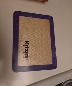 Kitzini Silicone Baking Mat Set. Non-Stick Silicone Mats for Baking. BPA Free Baking Sheets. Professional Grade Silicon Baking Sheet. INCL. 2 Half Sheets & 1 Quarter Silicone Baking Mats 2 Half & 1 Quarter Baking Sheets 32 71EAjafQQ3L