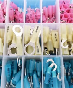 Wirefy Heat Shrink Wire Connectors Kit - Marine Grade Electrical Connectors - Automotive Butt Connectors - Insulated Ring, Spade, Fork, Hook Crimp Terminals - 22-10 Gauge - 270 PCS 270 pieces kit 36 71EDSRQa4CL