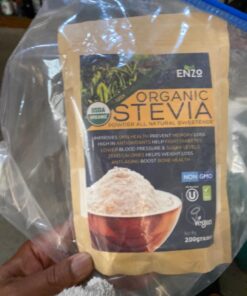 Easy Use Organic Stevia Powder 200g (7.05oz / 1600 Servings) All Natural Alternative Sweetener 12 x Sweeter than Processed Sugar with No Artificial additives & fillers 37 71EEGJjErL 1