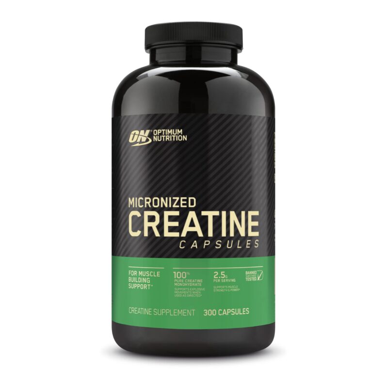 Catalog 1 Optimum Nutrition Micronized Creatine Monohydrate Capsules, Keto Friendly, 2500mg, 300 Capsules (Packaging May Vary) Unflavored - Capsules 300 Count (Pack of 1)