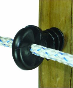 Field Guardian Wood Post Screw-In Ring Polyrope Insulator, Black 3 71EEXMpjhaL