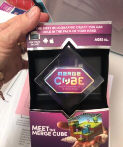 Merge Cube (2 Pack) Hold Anything - Hands-on Science and STEM Education | Digital Teaching Aids - Science Simulations and STEM Projects - Home School, Remote and in Classroom Learning - iOS & Android 2 Packs 25 71EEdXuZcUL