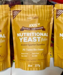 Sari Foods- Non-Fortified Nutritional Yeast Flakes, 24oz or 8oz, Superfood, Rich in Vegan Protein. Gluten Free & Dairy Free Cheese Substitute, Vitamins B, Beta-glucans, and All 18 Amino Acids, Non GMO Original 8 Ounce (Pack of 1) 49 71EExI0RFjL 1