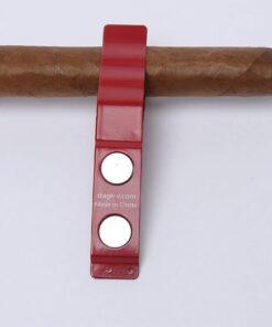 Cigar Clips & Stands - Cigar Holder - Strong Magnetic Cigar Clip for Golf Cart Boating Any Surface - Cigar Accessories for Men Holds Any Size - Cigar Minder Clip - All Purpose Cigar Holder Red 13 71EF8WU76ML