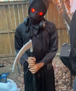 Kangaroo Grim Reaper Scythe Weapon – Prop for Halloween Parties – 40-inch Long Sickle for Kids and Adults – Costume Accessory – Plastic Prop 56 71EFG sWf9L