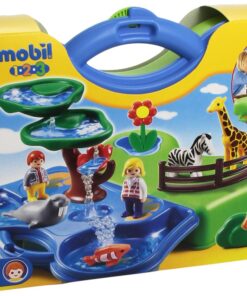 Playmobil Take Along Zoo & Aquarium Building Kit 6 71EGBEHSgzL