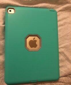 iPad Air 2 Case, iPad Pro 9.7 Case, Shock Absorption High Impact Resistant Hybrid Protective Case Cover with Kickstand for iPad Air 2 and iPad Pro 9.7" 2016 Mint Green/ Gray 19 71EGbNQ5iPL