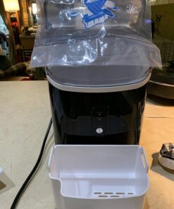 Kndko Nugget Ice Maker Countertop,34lbs/Day,Portable Crushed Ice Machine,Self Cleaning with One-Click Design & Removable Top Cover,Soft Chewable Pebble Ice Maker for Home Bar Camping RV,Black Basic 33lbs/day with pebble ice BLACK UPGRADE 1 43 71EGcOBT1wL