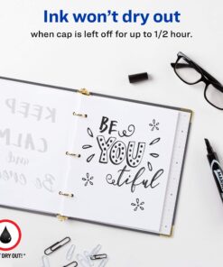 Avery Marks-A-Lot Large Desk-Style Chisel Tip, Value Pack 36 Black Permanent Markers are perfect for signs and posters (98206) 36 markers Regular Chisel Tip 14 71EHD9OMbhL