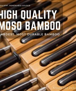 In-Drawer Bamboo Knife Block Holds 12 Knives (Not Included) Without Pointing Up PLUS a Slot for your Knife Sharpener! Noble home & chef Knife Organizer Made from Quality Moso Bamboo 12 Holder 29 71EHP1R7RYL