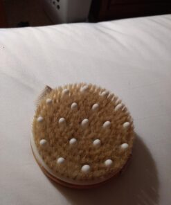 Dry Brushing Body Brush - Best for Exfoliating Dry Skin, Lymphatic Drainage and Cellulite Treatment - Organic Spa Exfoliator and Massage Scrub Brush with Natural Boar Bristles 1 Count (Pack of 1) 40 71EIAOSzwDL