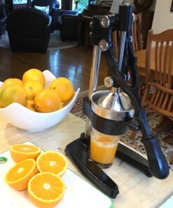 New Star Foodservice 46878 Commercial Citrus Juicer, Enameled Black 53 71EIRjXapL