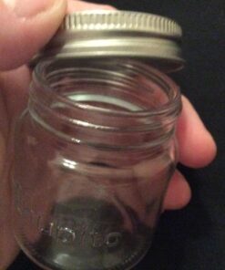 Smith's Mason Jars Mini Mason Jars set of 6 Chupito Shot Glasses with Lids - 2oz Per Shot Glass - For Parties, Arts and Crafts Storage, Drinks, Wedding Favors 53 71EIaqkEVoL