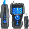 NOYAFA Network Cable Tester,AT278 TDR Multi-functional LCD Tracker For RJ45, RJ11, BNC, Metal Cable,PING/POE NF-8601S 8601S 58 71EIdIOcKBL