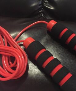 Limm Adjustable Jump Rope for Workout - All-Purpose Exercise Jump Rope Kids & Adults Love with Tangle-Free, Comfortable Foam Handles - Best Slimming, Cardio & Endurance Training Red 46 71EJcrKBVAL