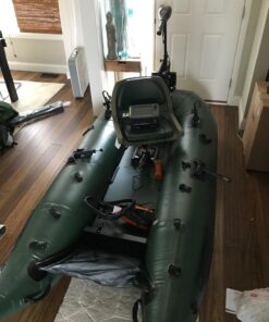 Sea Eagle 285 Frameless Inflatable 9’ Pontoon Fishing Boat - 1 Person- Lightweight, Portable-Perfect for Hunting & Fishing-Sets up in 5 Minutes 285fpb Frameless Fishing Boat Pro Package 35 71EJnTduJrL