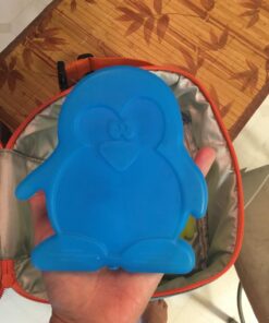 Fit & Fresh Cool Coolers Kids Lunch Box Ice Packs, Slim Ice Packs for Lunch Bags, Lunch Ice Packs Reusable-Multicolored 4 Pack (Penguin) Penguin 36 71EKMBLzliL 1