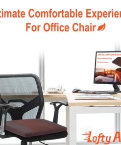 Lofty Aim Car Seat Cushion, Comfort Memory Foam Car Cushions for Driving - Sciatica & Lower Back Pain Relief, Seat Cushion for Car Seat Driver, Office Chair, Wheelchair (Brown) Brown 12 71EKZ4hqKML