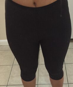 ValentinA Womens Hot Thermo Body Shaper Neoprene Slimming Pants Thighs Workout Sauna Suit Waist Tummy Control for Weight Loss Black S = US Size XS 17 71EKbsQEo0L