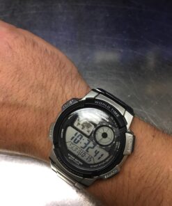 Casio Men's AE1000WD-1AVCF Silver-Tone Digital Watch 56 71EKd61hbXL