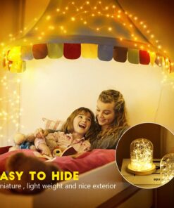 6 Pack Fairy Lights Battery Operated - 7ft 20 LED Waterproof Mini Silver Wire String Lights for Wedding Mason Jars Crafts Shelves Walls Christmas Garlands Party, Warm White 6 Pack 32 71ELY8KbbqL