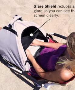 Laptop Tent Sun Shade & Water-Resistant Bag with Glare Shield, Shoulder Strap, Portable Case for Working Outside | Foldable | Privacy Cover Hood | Heat & Light Reflective Outdoor UV Material 22 71ELfcveuwL