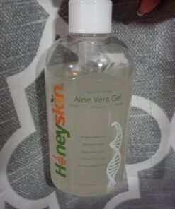 Organic Aloe Vera Gel - 100% Pure for Skin, Sunburn Relief & Face Moisturizer - Extracted from Aloe Vera Plant with Manuka Honey, Orchid & Apple Stem Cells - Everyday Use - 8 Fl Oz 8 Fl Oz (Pack of 1) 39 71ELggT02OL