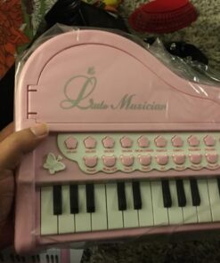 Love&Mini Piano Toy Keyboard for Kids Birthday Gift Age 1+ Pink 24 Keys Toddler Piano Music Toy Instruments with Microphone 24 Keys Pink 41 71EOtoJcnWL