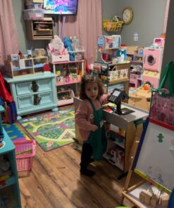 Melissa & Doug Freestanding Wooden Fresh Mart Grocery Store - Supermarket Pretend Play, Kids Play Store, Toy Food Stand For Toddlers And Kids Ages 3+ - FSC-Certified Materials 37 71EPPucsEjL