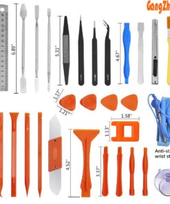 GANGZHIBAO 90pcs Electronics Repair Tool Kit Professional, Precision Screwdriver Set Magnetic for Fix Open Pry Cell Phone, Apple iPhone, Computer, PC, Laptop, Tablet, iPad, Mac book with Portable Bag 26 71EQ5NiThdL