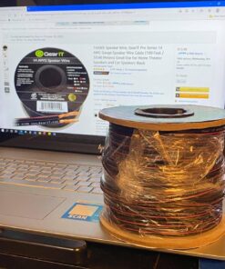 14AWG Speaker Wire, GearIT Pro Series 14 AWG Gauge Speaker Wire Cable (100 Feet / 30.48 Meters) Great Use for Home Theater Speakers and Car Speakers Black 100 Feet 49 71ER3vleOwL