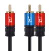 SHD RCA to 2RCA Subwoofer Cable Audio Cable 2RCA to 1RCA Bi-Directional RCA Y Adapter Premium Sound Quality Dual Shielded with Gold Plated Connectors-10Feet 10Feet 32 71ERPv8IY5L