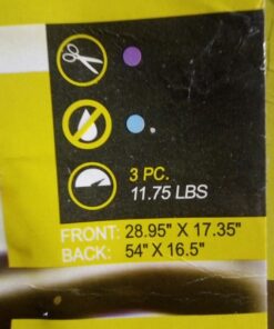 OxGord Universal Fit 3-Piece Full Set Ridged Heavy Duty Rubber Floor Mat - (Black) 3 PC Ridged Black 27 71ETHgfkYmL