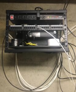 NavePoint Cantilever Server Shelf Vented Shelves Rack Mount 19 Inch 1U Black 14 Inches (350mm) deep 9 71ETJwF BvL