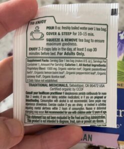 Traditional Medicinals Tea, Organic Nighty Night Extra, Promotes a Good Night's Sleep, 16 Tea Bags Lemon 16 Count (Pack of 1) 28 71EUUwk4T8L