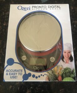 Ozeri Pronto Digital Multifunction Kitchen and Food Scale, Black on Red 39 71EUa2FnnIL
