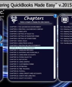 Alternative view of TEACHUCOMP Video Training Tutorial for QuickBooks Desktop Pro 2015 DVD-ROM Course and PDF Manual