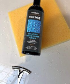 Aerolon Tech Shine: Ceramic Coating for Cars, Car Wax, Car Polish, Ceramic Polymer Coating, Hydrophobic Top Coat Polish and Sealer, 6-8 Applications per Bottle Tech Shine 16 oz. 28 71EVxuQo9L