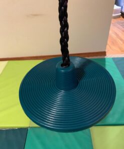 Squirrel Products Heavy Duty Plastic Tree Swing - Single Disc Rope Swing with Leg Protectors - Additions & Replacements - Outdoor Play Equipment - Green 25 71EWRqqKoL