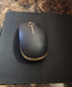 VssoPlor Wireless Mouse, 2.4G Slim Portable Computer Mice with Nano Receiver for Notebook, PC, Laptop, Computer (Black and Gold) Black and Gold 31 71EWx5Y5MyL