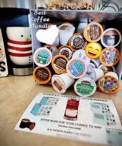 Crazy Cups Flavored Coffee Pods Variety Pack, Fully Compatible With All Keurig Flavored K Cups Brewers, Coffee Sampler, 40 Count 34 71EX6wfOGyL