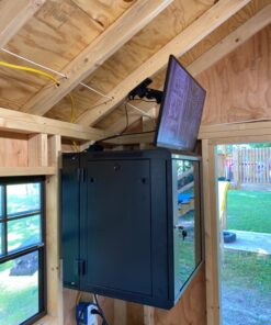 NB North Bayou TV Monitor Wall Mount Bracket Full Motion Articulating Swivel for 17-27 Inch Monitors with Gas Spring (Black Single Extension) F120-B Black 42 71EXaUpXYL