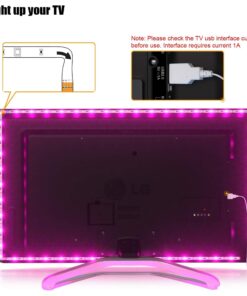 Tv Led Backlight, Maylit 8.2ft Led Strip Lights for 40-60in Tv, USB Powered Tv Lights kit with Remote, RGB Bias Lighting for Room Decor RGB (Remote Control) 8.2FT for 40''-60'' TV 27 71EXvpGfQbL