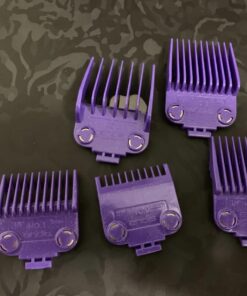 Andis 01410 Professional Master Clipper Guards - Dual Magnet Comb Set – Small, fits for MBA, MC-2, ML, PM- & PM-4, Waterproof – Purple, Set of 5 5-Comb Set 32 71EYWH53XBL 1