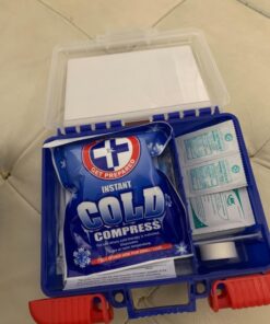 Be Smart Get Prepared 110 pc First Aid Kit: Clean, Treat, Protect Minor Cuts, Home, Office, Car, School, Business, Travel, Emergency, Outdoor, Camping & Sports, FSA/HSA (Packaging may vary) Dark Blue 1 Count (Pack of 1) 42 71EYf2LI zL 3