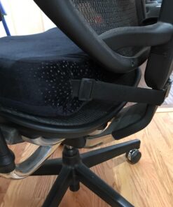 Aeris Large Seat Cushion for Office Chairs - Memory Foam Chair Cushion for Sciatica Pain for Sitting Long Hours & Driving-Perfect for Car &Truck Seats, Wheelchairs, Tailbone Pain- Washable Cover Black 43 71EZ3JrdyHL