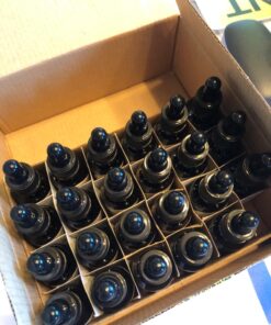 Vivaplex 24, Amber, 15 ml (1/2 oz) Glass Bottles, with Glass Eye Droppers 32 71EbVwYgnwL