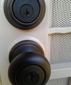 Kwikset 99910-035 Juno Entry Door Knob and Single Cylinder Deadbolt Combo Pack, 3, Venetian Bronze 32 71EcEvsULjL