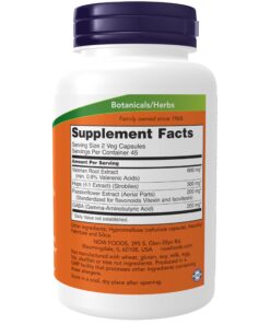 NOW Supplements, Sleep with Valerian Root Extract Plus Hops, Passionflower and GABA, Botanical Sleep Blend*, 90 Veg Capsules 9 71Ecn43bIFL